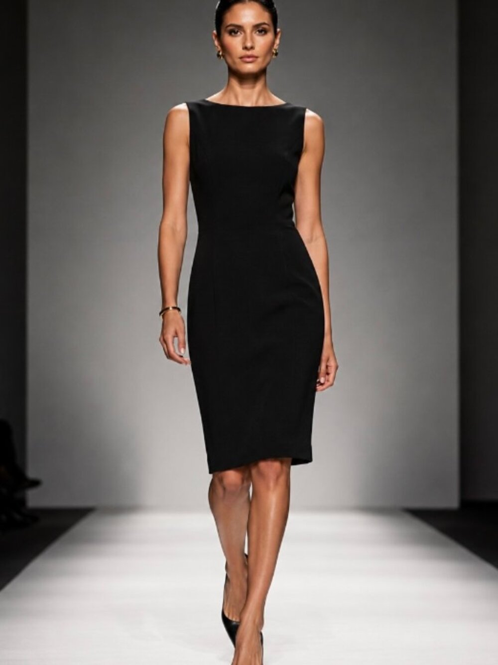 Tahari women's black dress size 6 sleeveless office formal Business classic